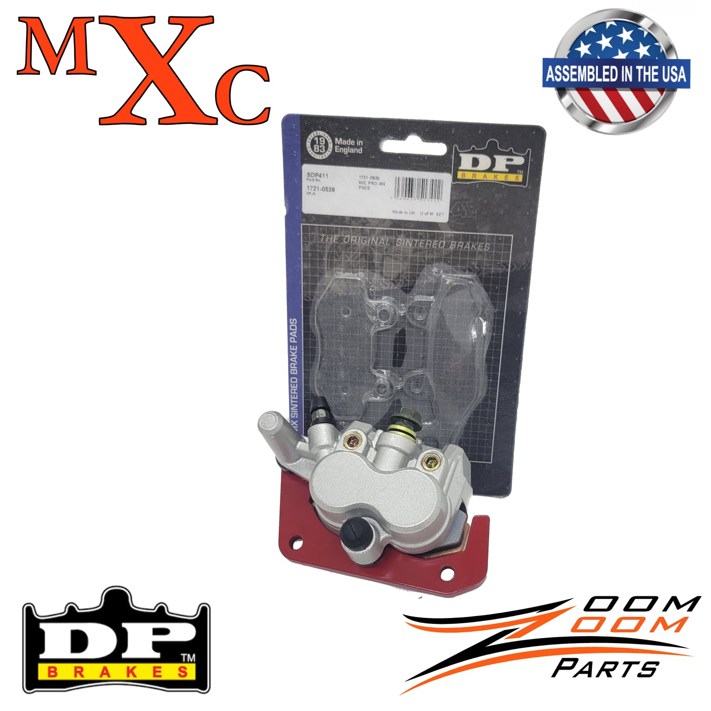 MXC Dual piston rear brake caliper DP pad MX/XC upgrade for 1993-2008 Honda Trx300ex FREE FEDEX 2 DAY SHIPPING