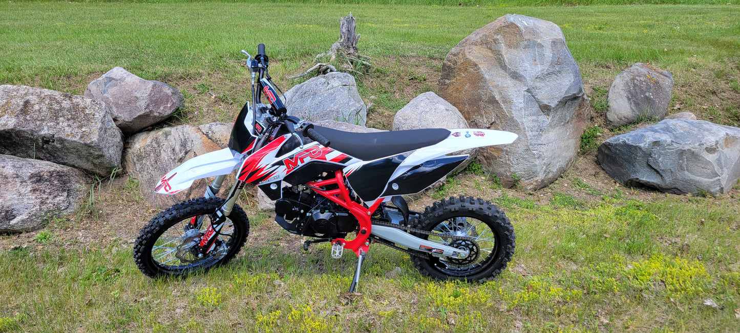 MFC 125cc DIRT BIKE 4 STROKE ELECTRIC START / KICK START (BIG WHEEL) - IN STORE ONLY