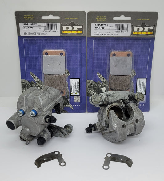 Rebuilt OEM Front Brake Calipers & DP Brake pads For 1989-2004 Yamaha Warrior 350