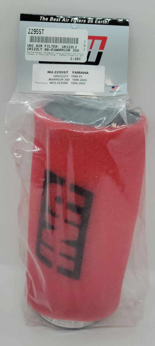 Uni Filter NU-2295ST 2 Stage Air Filter 1987-2004 YAMAHA WARRIOR 350 / 1998-2001 GRIZZLY 350 / 1995-2005 WOLVERINE 350