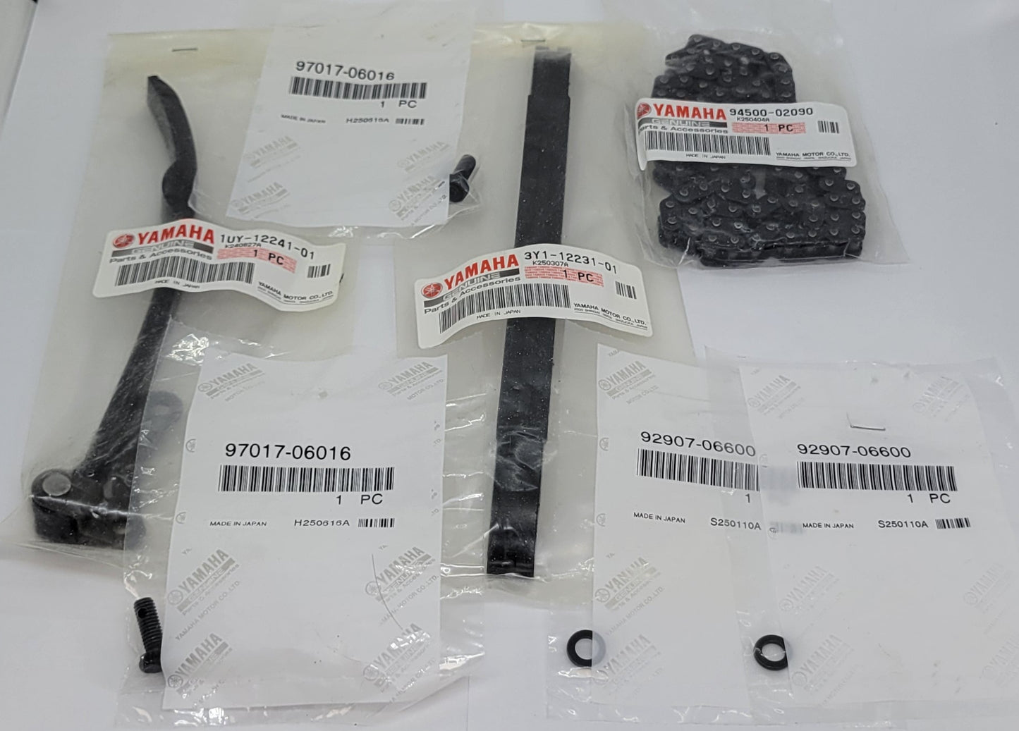 OEM YAMAHA COMPLETE TIMING CHAIN GUIDES KIT FOR 1987-2004 YAMAHA WARRIOR 350 / 2004-2013 RAPTOR 350