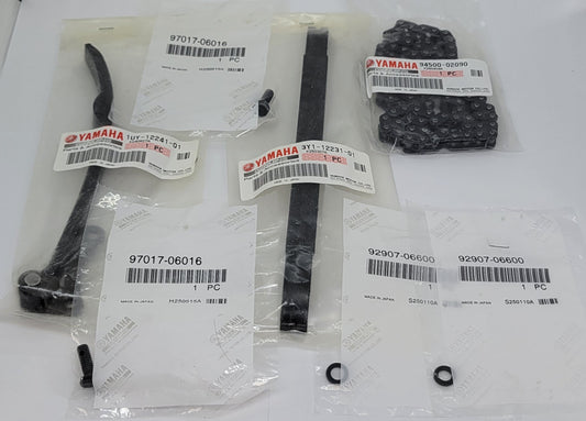 OEM YAMAHA COMPLETE TIMING CHAIN GUIDES KIT FOR 1987-2004 YAMAHA WARRIOR 350 / 2004-2013 RAPTOR 350