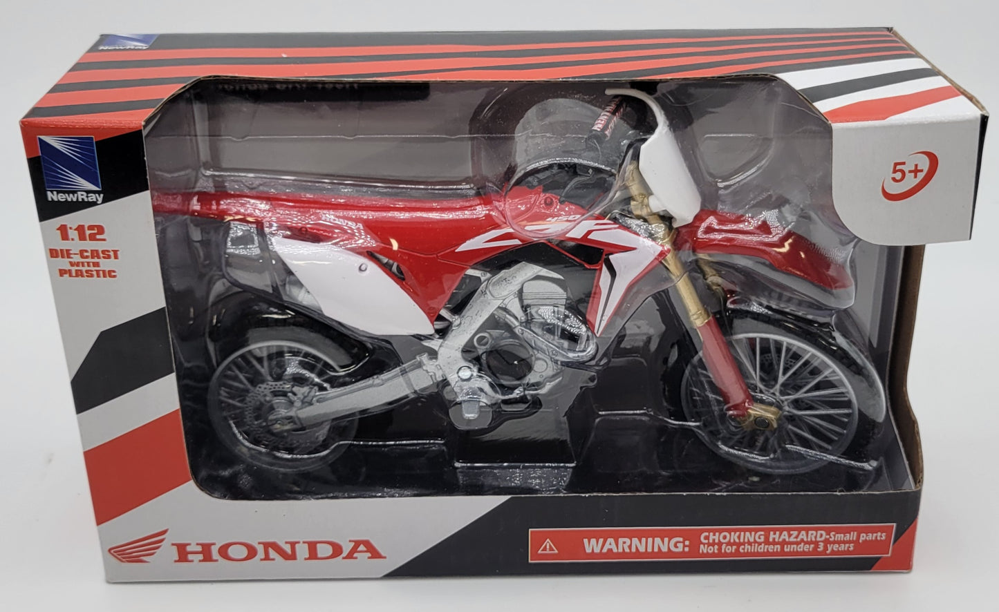 1:12 SCALE DIE-CAST 2017 HONDA CRF450R DIRT BIKE