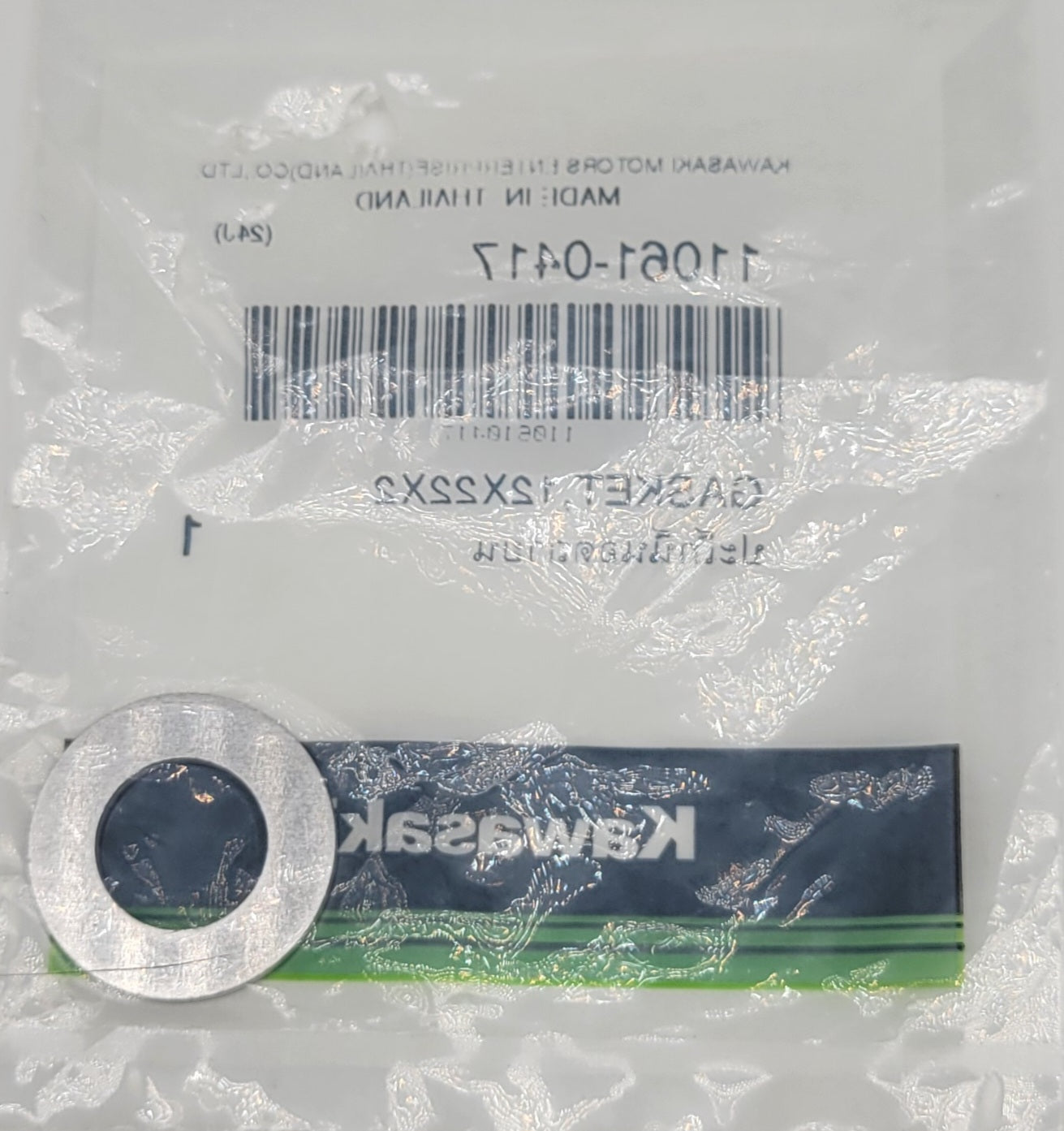 KAWASAKI OEM GASKET DRAIN CRUSH WASHER - 11061-0417