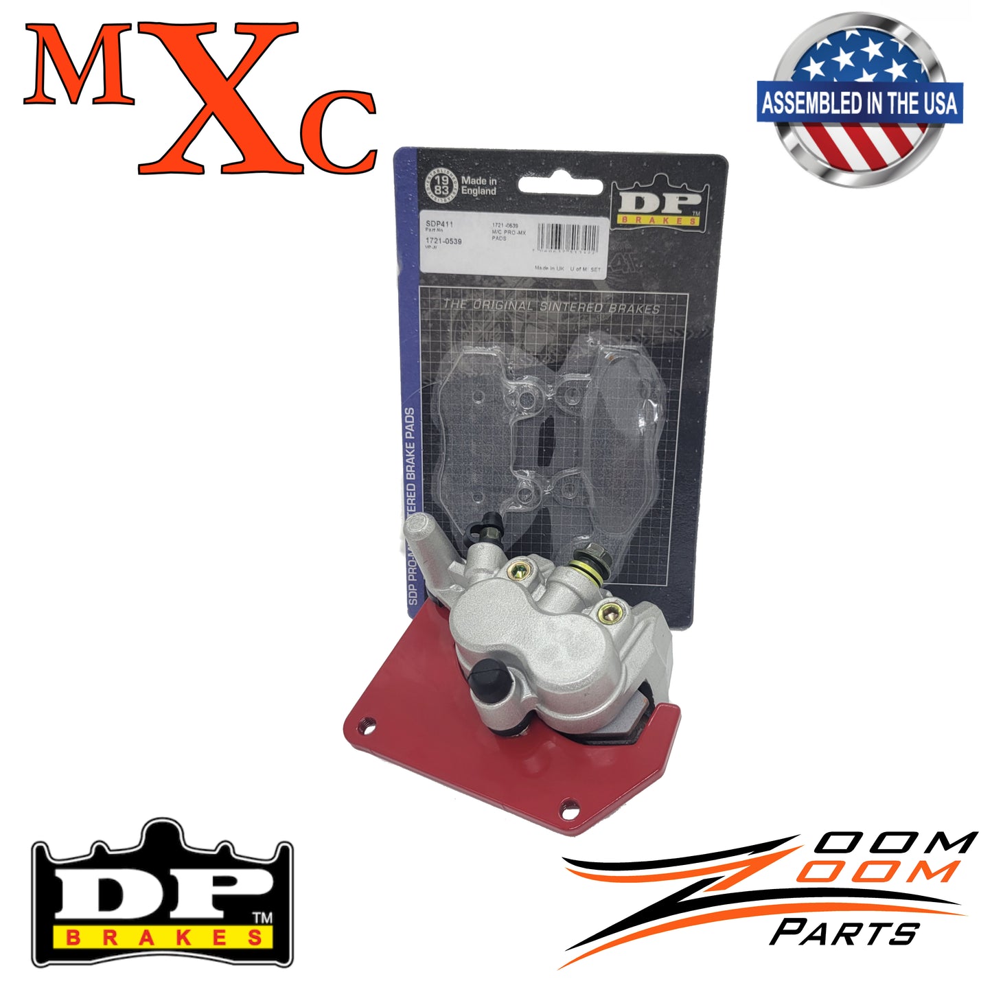 MXC Dual piston rear brake caliper DP pad MX/XC upgrade for 1999-2004 Honda Trx400ex FREE FEDEX 2 DAY SHIPPING