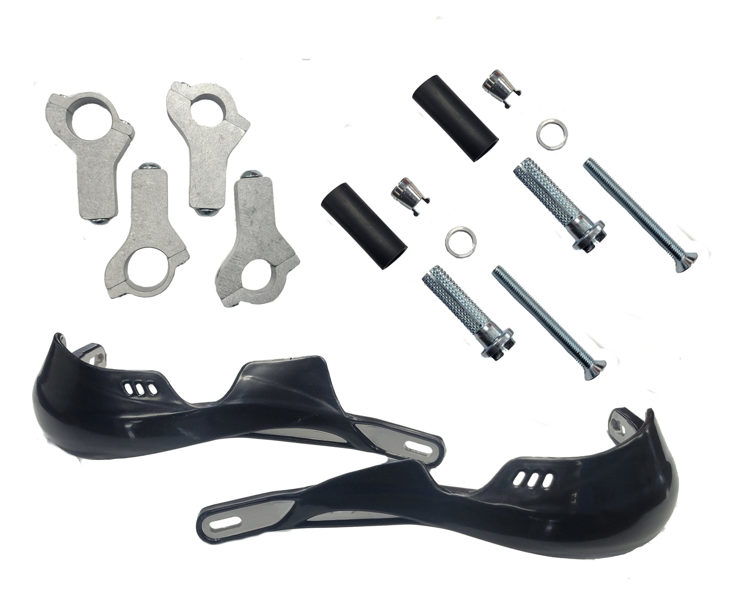 Universal Wrap Around Pro Rally Hand Guards Atv Black