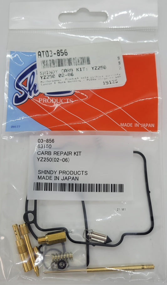 SHINDY CARBURETOR REBUILD KIT 03-856 2002-2006 YAMAHA YZ250