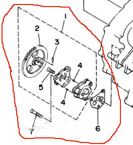 OEM YAMAHA COMPLETE OIL PUMP KIT FOR 1987-2004 YAMAHA WARRIOR 350 / 2004-2013 RAPTOR 350