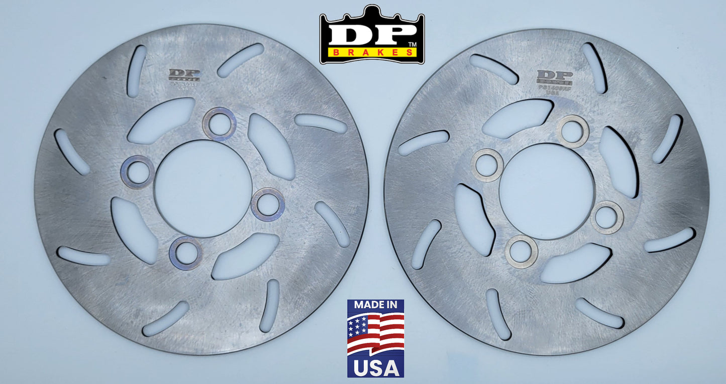 DP BRAKE PS1409LF & PS1409RF PAIR FRONT BRAKE ROTORS FOR 2006-2025 YAMAHA RAPTOR 700 700R