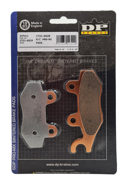 DP Pads Front & Rear set For 2009-2025 Yamaha YFZ450R SDP411 SDP412 DP966 COMBO