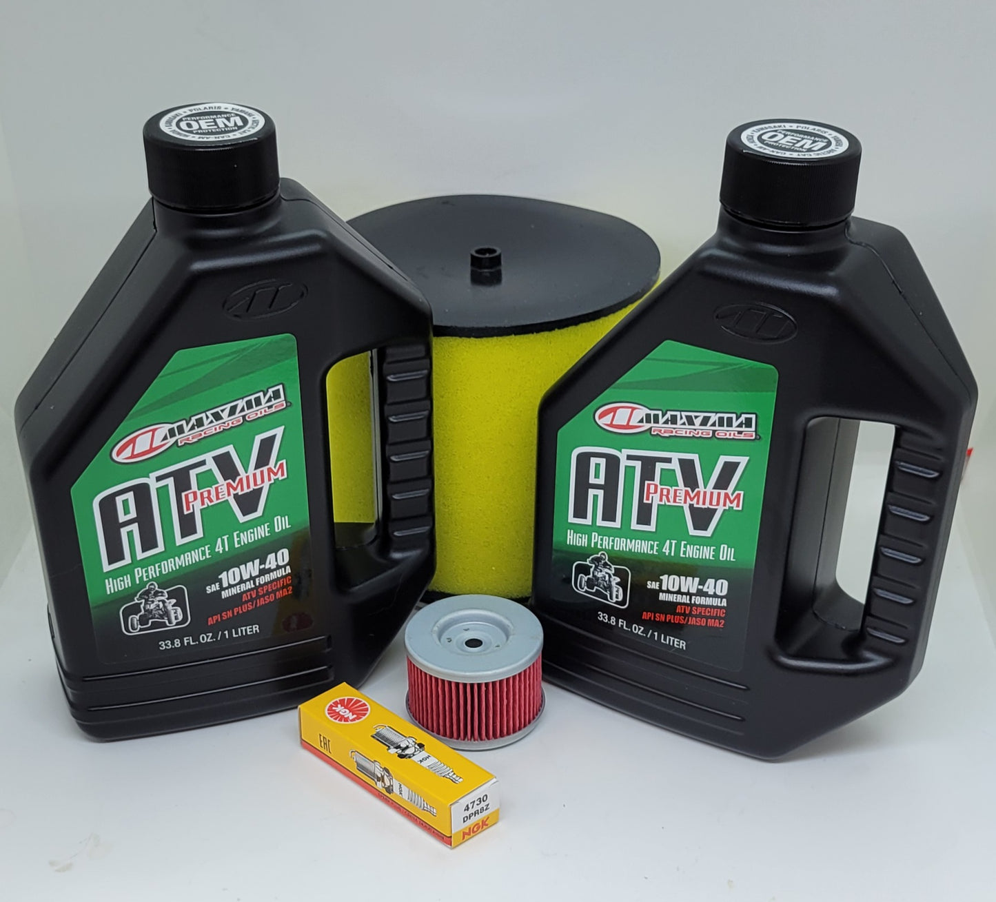 OIL AIR FILTER SPARK PLUG 10W40 SERVICE KIT FOR 1999-2004 HONDA TRX400EX / 2005-2014 TRX400X