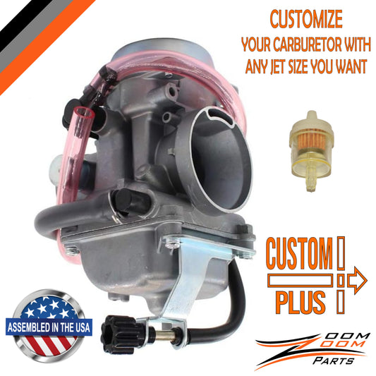 CUSTOM PLUS KAWASAKI KLF 300 KLF300 Carburetor 1986 - 1995 1996 - 2005 BAYOU Carby Carb ATV FREE FEDEX 2 DAY SHIPPING