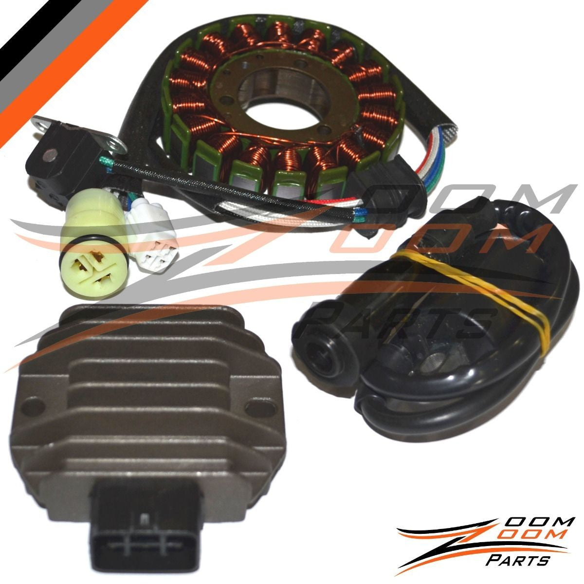 STATOR & REGULATOR RECTIFIER YAMAHA RAPTOR 660 YFM660 2001-2005 & IGNITION COIL