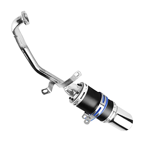 thumbnail interactive-video image 1 of MMG GY6 150cc 4-Stroke Stock Exhaust Pipe & Muffler Assembly For Scooters 1 of 3