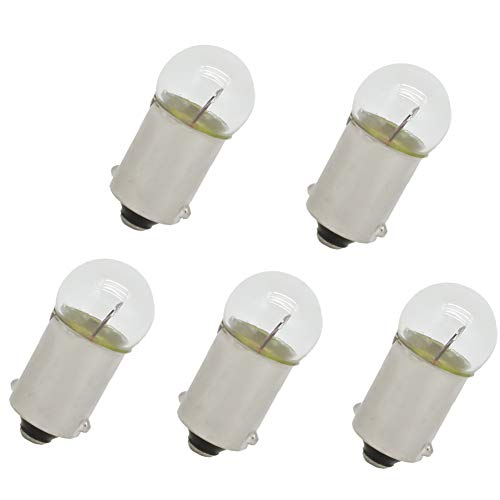 motoparty 6V 3W 6 Volt 3 Watt Speedo Speedometer Light Bulb 5 pk For Honda CT110 CT125 CT70 CT90 CA95 MR175 MR250 MT125 MT250 CT CA MR MT 250 175 125 110 90 75 70 ,Miniature Light Bulb (5 pcs)