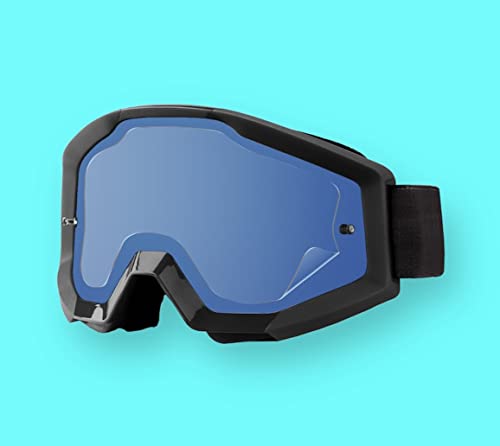 Ripclear Fly Racing Focus Lens Protector Tear off Alternative (Fits all Fly Goggles) Reduce Waste Military Grade Dirt Bike/ATV/Moto Goggle Lens Protectors Crystal Clear 2-Pack