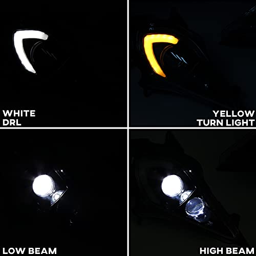 SAUTVS LED Headlights High Low Beam Head Lights Front Lamps DRL Turn Signal Light for Yamaha YFZ 450 YFZ450R YFZ450X Wolverine 450 350 Raptor 250 350 Raptor 700 2006-2022 Accessories (2PCS)