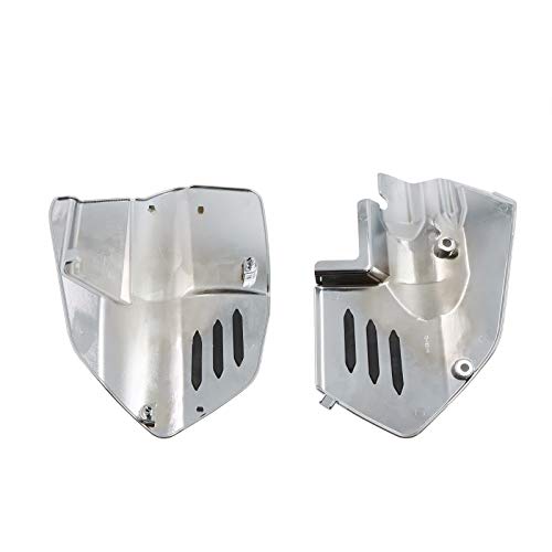 Worldmotop for Gl1800 Chrome Engine Lower Side Frame Covers compatible with Honda Goldwing 1800 GL1800 2018 2019 2020 2021 (A)
