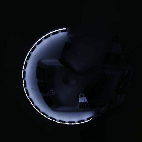 WOWTK Front End Rotor Covers with LED Ring of Fire fits for Honda Gold Wing 2001-2017 GL1800 and 2013-2016 F6B,Chrome