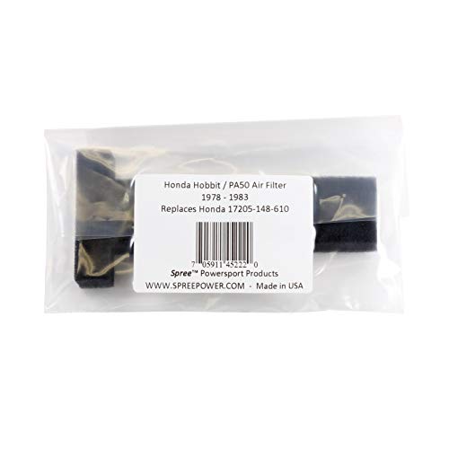 Spree Compatible/Replacement for Honda Hobbit PA50 air filter element 1978-1983, New production