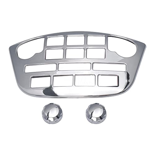 For Honda Goldwing GL1800 2001 2002 2003 2004 2005 2006 2007 2008 2009 2010 Goldwing 1800 GL 1800 Gold Wing Motorcycle Radio Accent Panel And Knob Sets Chrome