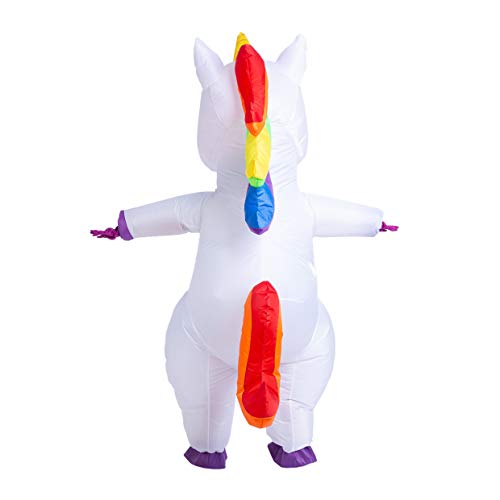 Spooktacular Creations Full Body Unicorn Inflatable Costume Adult (White)