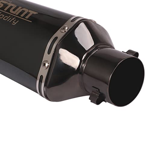 YOSAYUSA Motorcycle Slip on Exhaust Silencers Muffler Pipe 38mm-51mm for Honda Grom Dirt Bike Street Bike Scooter Exhaust with Removable DB Killer (310mm)