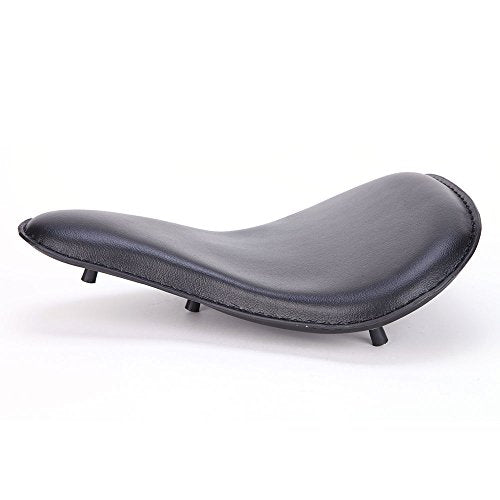 Black Motorcycle Cushion Spring Solo Seat compatible with Honda Rebel 250 300 500 Refit Bobber