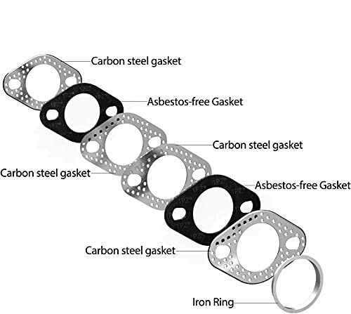 GY6 Exhaust kit(Nuts&Gasket&Exhaust Studs) FIT for GMB139 Engine 50cc 70cc 90cc 110cc 125cc 150cc Scooters ATVs Go Karts 4 Wheeler Moped fits Scooters with 50cc - 150cc Motors etc