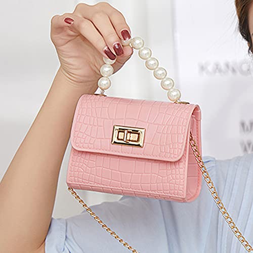 Little Girls Crossbody Purses Toddler Handbag Mini Casual Messenger Shoulder Bag for Kids (Pink)