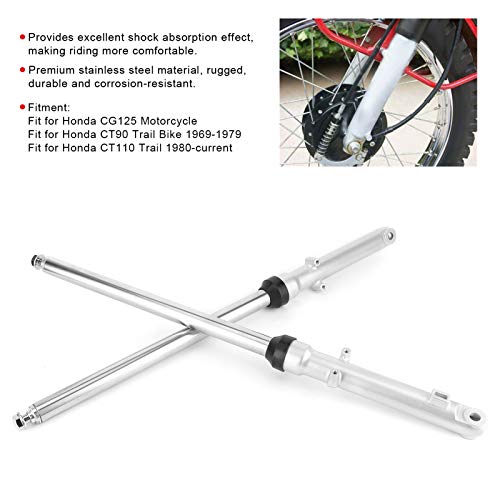 for Honda ct110 parts - Qiilu 27inch Front Fork Oil Shocks Absorber Front Fork Shock Suspension Front Fork Tube Stainless Steel Fit for Honda CG125 CT90 CT110 Trail