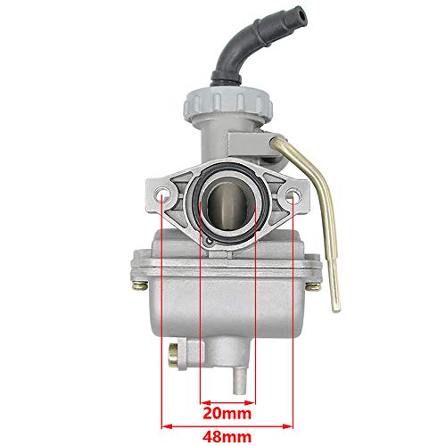 HOOAI PZ20 Carburetor for Kazuma Baja 50cc 70cc 90cc 110cc 125cc TaoTao 110B NST SunL Chinese Quad 4 Stroke ATV 4 Wheeler Go Kart Dirt Bike Honda CRF50F XL75 CRF80F XR50R with Air Fuel Filter