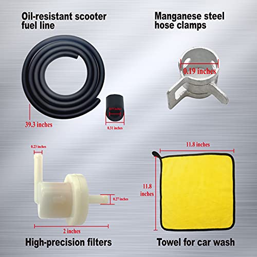 Masday Scooter Fuel Pump for 02-09 Honda Metropolitan CHF50, 03-16 Honda Ruckus NPS50 ,OEM16710-GET-013 16710-GET-003,Honda Ruckus Kit Includes All Accessories for Rplacement,2 Years Warranty.