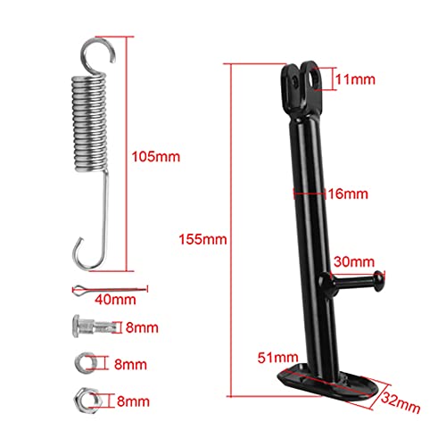 Wai Danie Kick Stand/Side Stand Compatible with Yamaha PW80 PY80 150mm Aftermarket Motorcycle Parts G80T