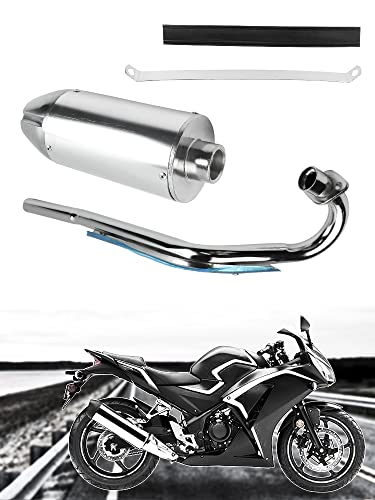 FLYPIG High Performance Muffler Exhaust Pipe kit Assembly fit Honda XR50 XR 50 XR50R CRF50F CRF50 Chinese 50CC 70CC 90CC 110CC 125cc Dirt Pit Bike SDG SSR