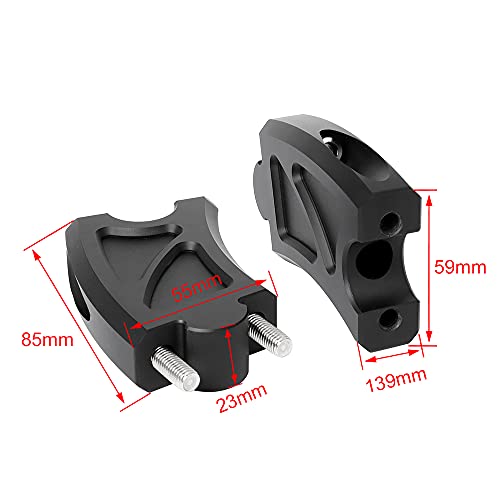 by Unbranded Diteng Motorcycle Handlebar Riser Handlebar Mounting Clip Extension Adapter 300 For Honda Rebel CMX 500 CMX 2017 2018 2019 2020 2021.