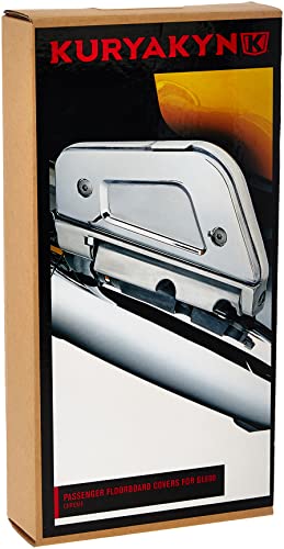 Kuryakyn 7015 Motorcycle Foot Control Component: Passenger Floorboard Covers for Honda Gold Wing GL1800 Motorcycles, Chrome, 1 Pair