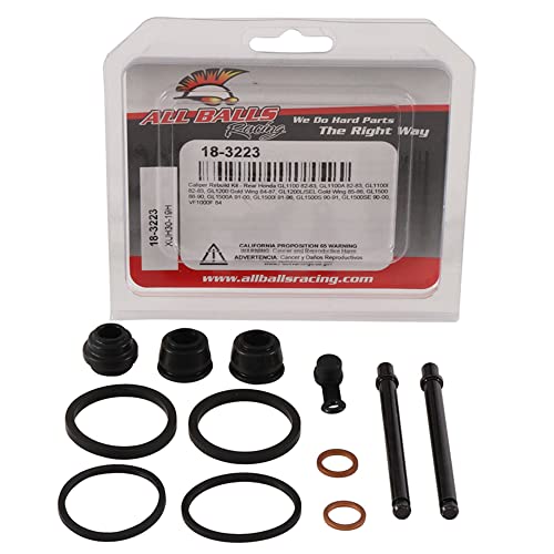 All Balls Racing Caliper Rebuild Kit Rear 18-3223 Compatible With/Replacement For Honda GL 1100 A Gold Wing Aspencade 1982-1983, GL 1200 L Gold Wing Limited EFI 1985, GL 1200 SE-I Gold Wing EFI 1986