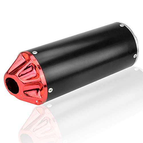 Aluminum Red 28mm Motorcycle Exhaust Muffler For CRF50 XR50 KLX SSR Thumpstar Lifan 50cc 70cc 90cc 110cc 125cc Chinese Pit Trail Dirt Bike