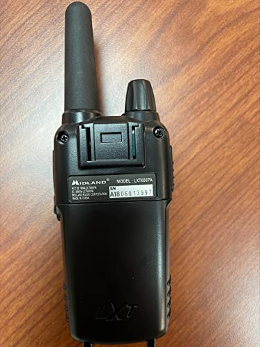 Midland - LXT600VP3, 36 Channel FRS Two-Way Radio - Up to 30 Mile Range Walkie Talkie, 121 Privacy Codes, NOAA Weather Scan + Alert (Pair Pack) (Black)