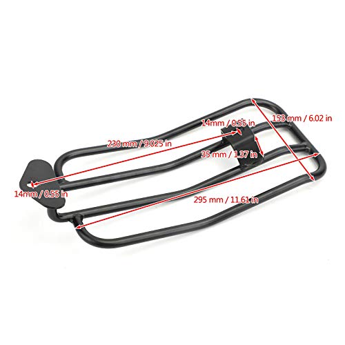 MAD HORNETS Motorcycle Luggage Rack Top Case Carrier,Rear Luggage Utility Rack Solo seat Luggage Rack Rear Fender Rack Fit for Honda CMX 300 CMX 500 Rebel 2017-2020(Black)