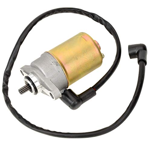 HIAORS 10 Teeth Starter Motor for Tao tao Jonway Sunl Roketa Baja Peace Sports GY6 47cc 49cc 50cc Chinese 4-Stroke QMB139 Engine Scooter Moped Parts