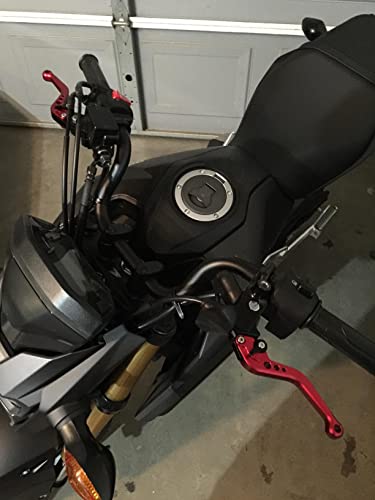 Ride IT PT-GROM Short Brake Clutch Levers for GROM MSX125 Monkey 2014-2022,Hawk 250 2019-2020,Rebel 250 CMX-Red