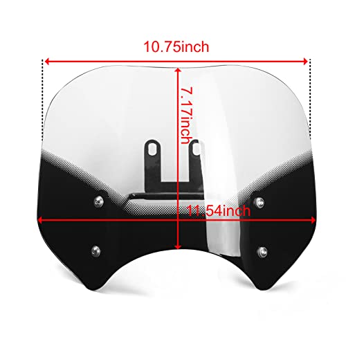 JUNJUMOTO Windshied For Rebel 300 Rebel 500 Windscreen Windshield Protector Fit for CMX 300 Rebel CMX 500 Rebel 2017 2018 2019 2020 2021 2022 (Clear)
