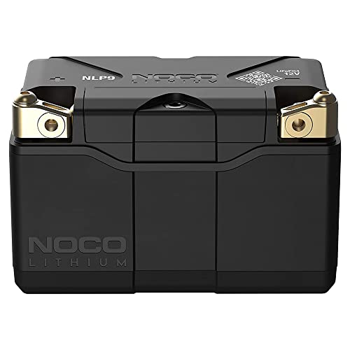 NOCO Lithium NLP9, Group 9, 400A Lithium LiFePO4 Motorcycle Battery, 12V 3Ah ATV, UTV, Jet Ski, 4 Wheeler, Quad, Riding Lawn Mower, Tractor, Scooter, PWC, Seadoo, Polaris and Generator Battery