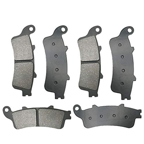Motorcycle Front Rear Brake Pads Aftermarket Part compatible with/for Honda Goldwing 1800 F6B 2013-2017 VFR 800 A Fi ST 1300 CBR 1100 VTX 1800 2002-2008 FA261FR