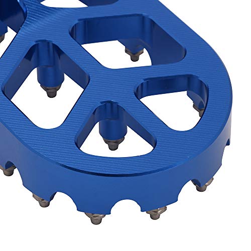 AnXin Motorcycle Foot Pegs Footpeg Pedals FootRest for PW50 1981-2021 PW80 1983-2006 Pit Dirt Bike Blue