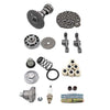 Complete GY6 Cylinder Head Rebuild Kits with valves, Trkimal 57.4mm 150cc Big Bore Upgrade Kits for 4 stroke 157QMJ Engines Chinese scooter moped parts, GY6 Engine parts Sunl Roketa Peace