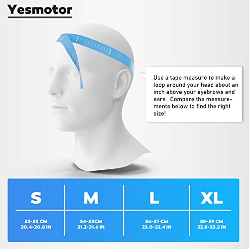 Yesmotor Youth Kids Motocross Helmet Full Face Motorcycle Dirt Bike Off-Road Mountain Bike BMX MX ATV Helmet- DOT Approved with(Gloves Goggles Mask) 4Pcs Set (Blue,M)