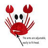 Men's Women's Novelty Hat 3D Lobster Crawfish Crab Seafood Hat with Claws (Crab)